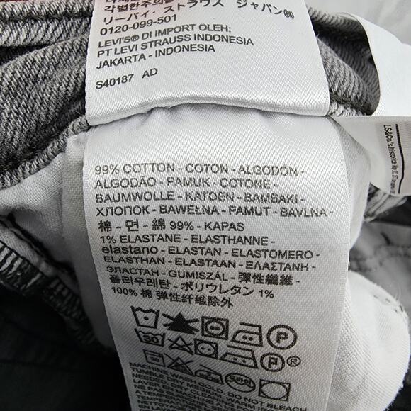 Levi's Women's Button Fly High Rise Wedgie Straight Gray Ankle Jeans Size 26 - Picture 7 of 10